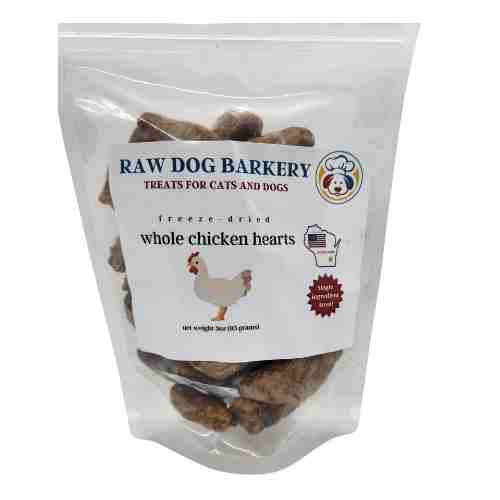 Chicken Hearts Whole Freeze-Dried – Raw Dog Barkery
