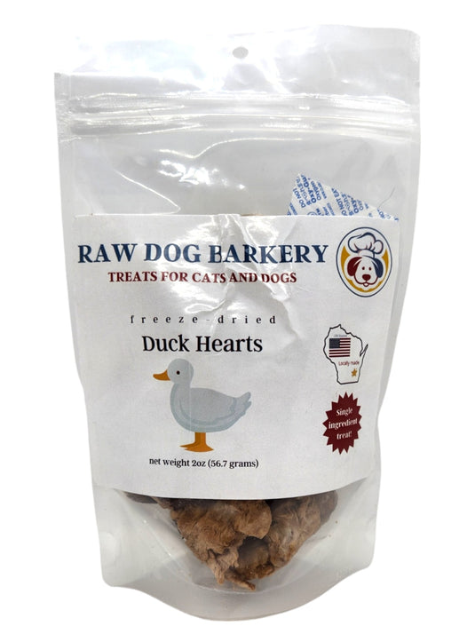 Duck Hearts Freeze-Dried