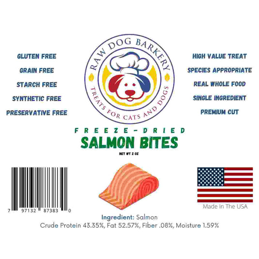 Salmon Bites Freeze-Dried